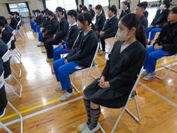 6年生卒業式の練習