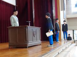 6年生卒業式の練習