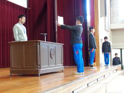 6年生卒業式の練習