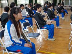 6年生卒業式の練習