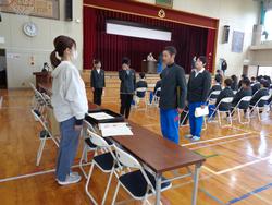 6年生卒業式の練習