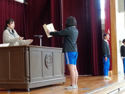 6年生卒業式の練習