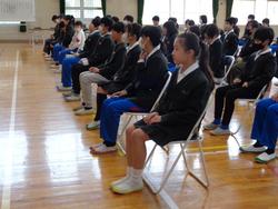 6年生卒業式の練習