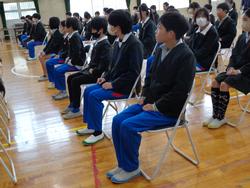 6年生卒業式の練習