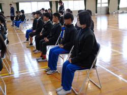 6年生卒業式の練習