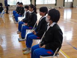 6年生卒業式の練習