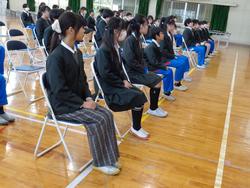 6年生卒業式の練習