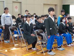 5年生卒業式の練習