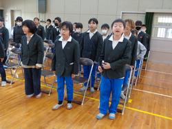 5年生卒業式の練習