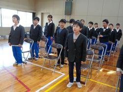 5年生卒業式の練習