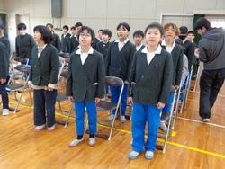5年生卒業式の練習