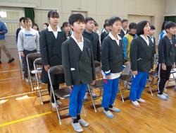 5年生卒業式の練習