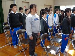 5年生卒業式の練習