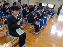 5年生卒業式の練習