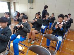 5年生卒業式の練習