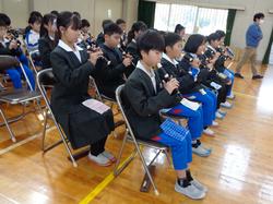 5年生卒業式の練習