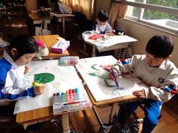 2年生図工の授業