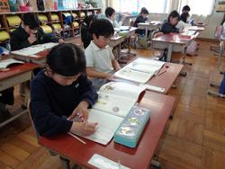 1年生国語の授業