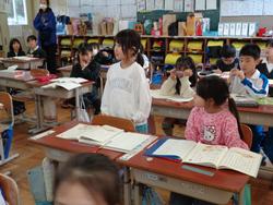 1年生国語の授業