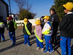 挨拶ボランティア始動