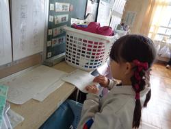 2年生学級活動。