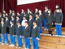 6年生卒業式の練習
