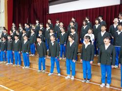 6年生卒業式の練習