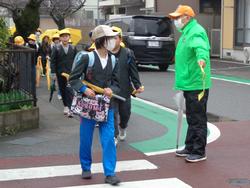 集団登校の様子