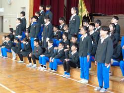 6年生卒業式の最後の練習