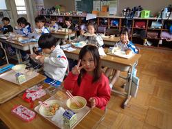 2年生給食の時間