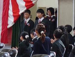 第151回卒業証書授与式の様子