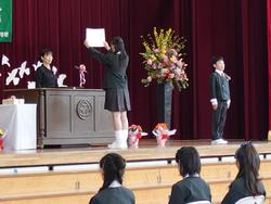 第151回卒業証書授与式の様子