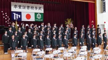 第151回卒業証書授与式の様子