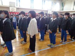 令和7年度修了式の様子