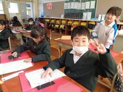 修了式後の学級活動