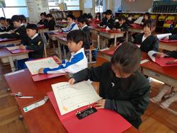 修了式後の学級活動