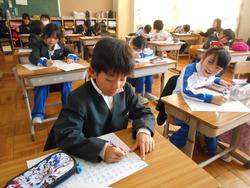 修了式後の学級活動