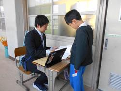 修了式後の学級活動