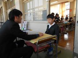 修了式後の学級活動