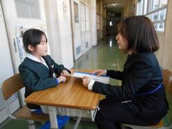 修了式後の学級活動