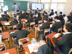 修了式後の学級活動