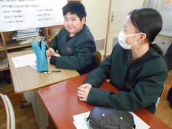 修了式後の学級活動