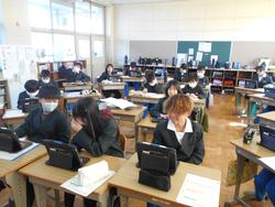 修了式後の学級活動