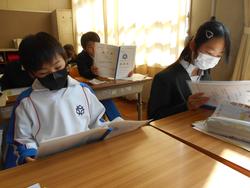 修了式後の学級活動