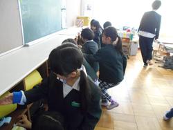 修了式後の学級活動