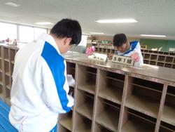 6年生 始業式・入学式の準備