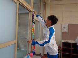 6年生 始業式・入学式の準備