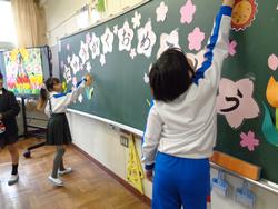 6年生 始業式・入学式の準備