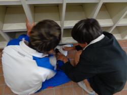 6年生 始業式・入学式の準備