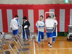 6年生 始業式・入学式の準備